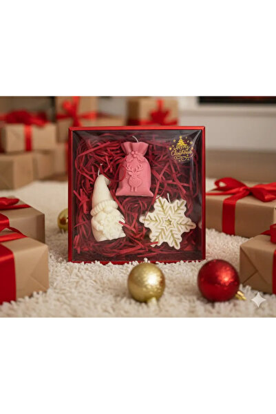 Herum Set de 3 lumânări parfumate, FĂCUTE MANUAL, ceară de soia, fitil de bum...