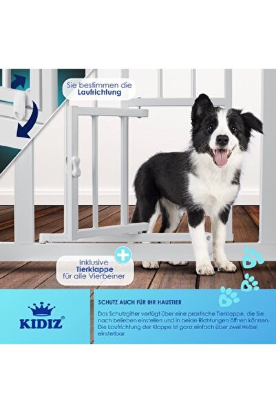 Kidiz Stair access gate No drilling 74-87 cm, Orange