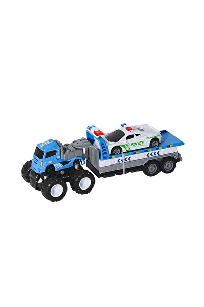 Belle Fusion Bfs Klx600-361 Friction Powered Die Cast 4X4 Police Car with Carrier -Vardem