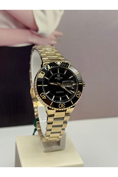 Hislon Gold Automatic Women's Watch 10 Atm Waterproof 3 Years Warranty