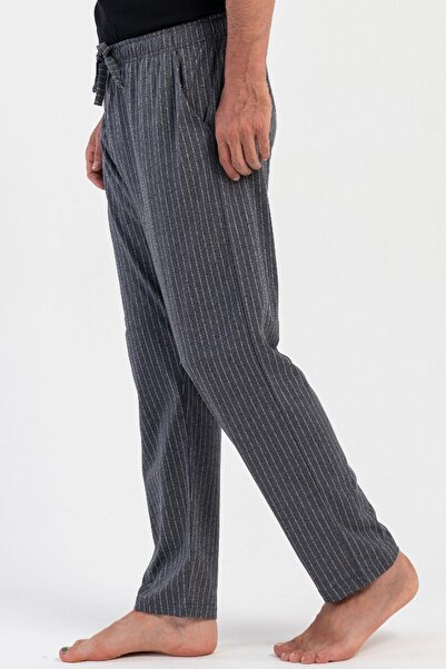 REN 100% Cotton Vienetta Men's Single Bottom Pocket Pajamas, Tie at the Waist