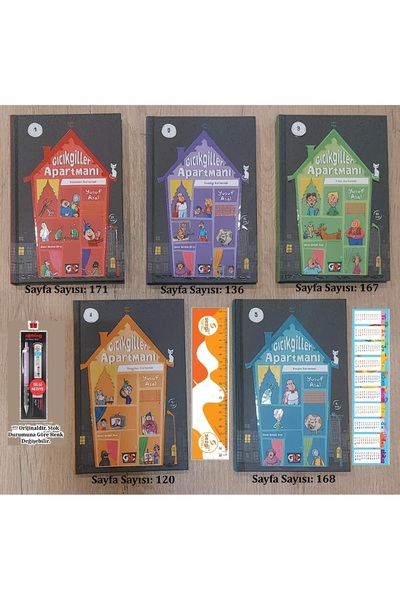 Nesil Yayınları Nesil Gıcıkgiller Apartmanı 1-2-3-4-5--> 5 Kitap Seti ve Tikk...