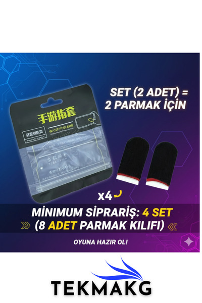 TEKMAKG Pubg Finger Sleeve 1 Set (2 Pieces) Sweatproof Breathable Pro Gamer Finger Sleeve