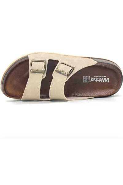 Witta Beige Men's Slippers