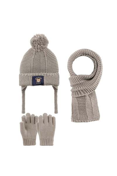 CUBBUX Children's Hat Scarf Gloves Set 4-8 Years Old