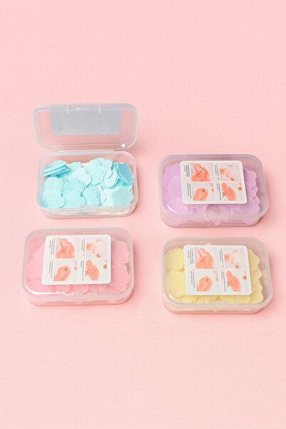 Lilalola Çiçek Şekilli Kağıt Sabun Kutusu – Seyahat Boy – Portatif Sabun