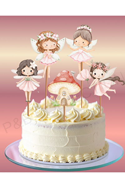 P&B COLLECTION WORKSHOP Fairy Cake Topper - Peri Kızı Pasta Süsü Büyük Boy
