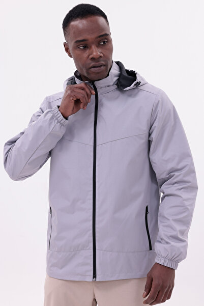 freemen Men's Stone Removable Hooded Raincoat Jacket