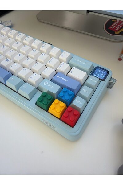 BUNUVER Tuğla Klavye Tuşları , Brick Keycap , 1 Adet Süpriz Renk Klavye Tuşu , 1 Adet Gamer Aksesuar