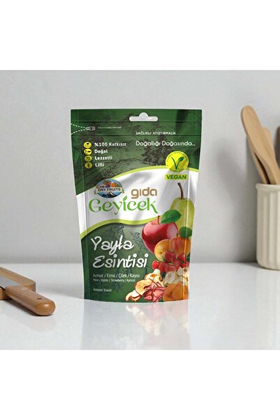 Geyicek Gıda Yayla Esintisi Kurutulmuş Meyveler (Armut/Elma/Çilek/Kayısı) 50 Gr