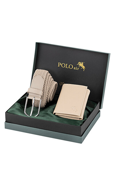 Polo Air Flexible Belt Magnetic Wallet Men's Combination Set Mink Color M-05-V