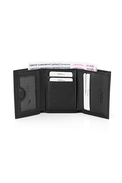 Polo Air Flexible Belt Magnetic Wallet Men's Combination Set Black Color M-05-S