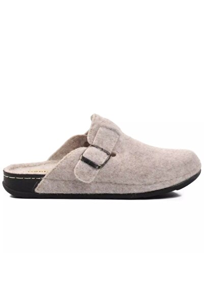 BENTO K-9548 Beige Color Felt Women's Winter House Slippers