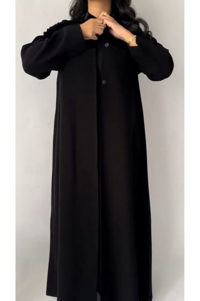 LAMSA ABAYA عباية شامواه فاخرة بتصميم مخمل أنيق