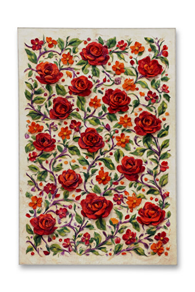 Rugs Modern Halı MOSSO Μπλε Μωβ Αποχρώσεις Εθνικά Λουλούδια με Σχέδιο Υφαντή ...