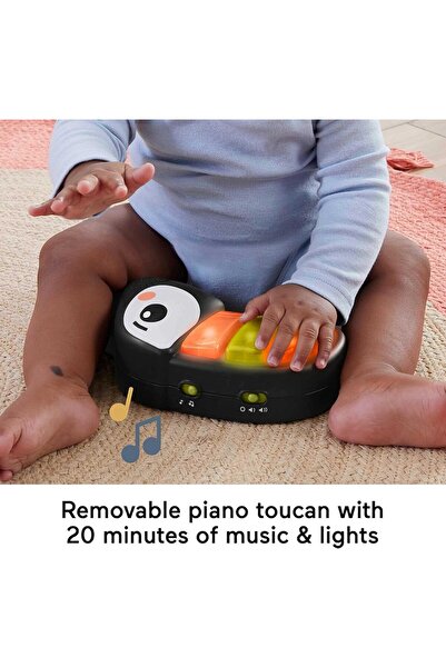 Vichema Tech Children's Jumper, 360 Rotation, Adjustable Height, Black, 77x78cm, for 6 months+