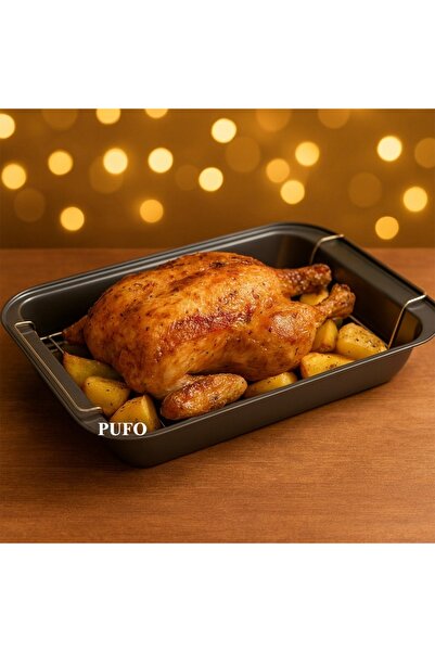 PUFO Oven Tray with Removable Grill- Ideal for Roasts, Oven-Baked Vegetables and Healthy Home Cooking