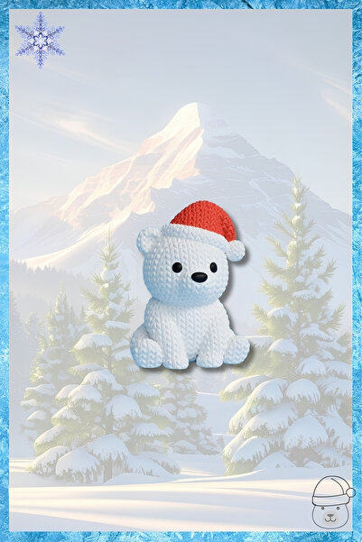 mmb Breloc cu model de tricotat cu tema de Anul Nou – Accesoriu dur și greu p...