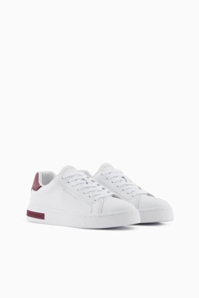 Armani Exchange Women's Contrast Color Block Sneaker - White