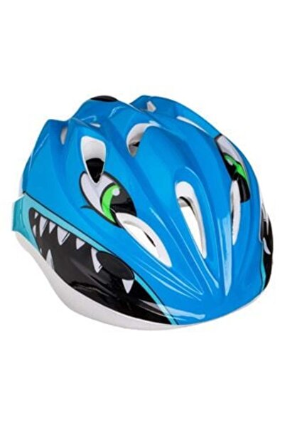 Tessari Blue Cycling Helmet with Shark Design (52-56 cm)