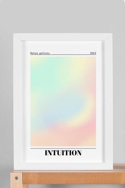 Saturn Tablou înrămat cu intuiție Intuiție Aura Energie Culori Galerie retro