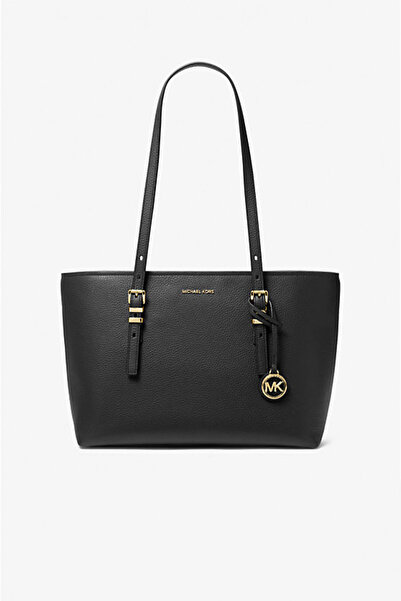 Michael Kors Women's Quinn Medium Tote Shoulder Bag - Black