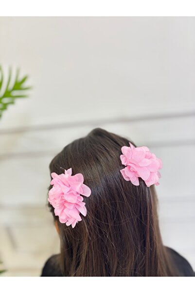 SHClothing accessories Girl's Floral Clip Buckle -Pink