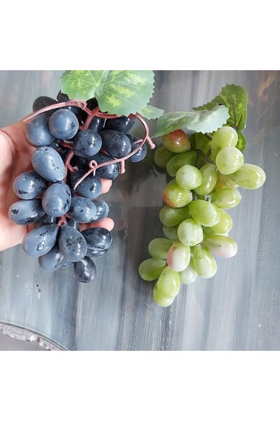 lolipophobi Yapay Üzüm 2 Adet, Yapay Meyve, Yapay Üzüm, Mutfak Dekor, Ev Dekor