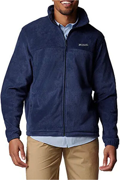 Columbia Men's Steens Mountain Full Zip 2.0 Full Fit Full Length Zip-Up Fleece Top - Navy Blue