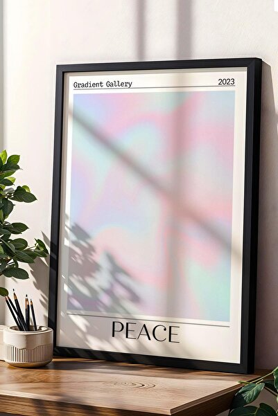 Saturn Tablou înrămat cu pace, pace, liniște, aură, energie, culori, galerie de gradient