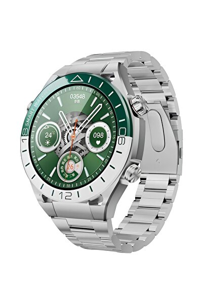 Universal RW-67 AMOLED Ekran | BT Arama | 3 Kordonlu Premium Akıllı Saat – Metal Kasa