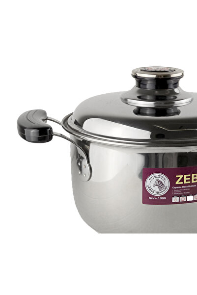 ZEBRA THAILAND ZEBRA 18cm/2.5L Stainless Steel Pot with Antibacterial Handles and Lid