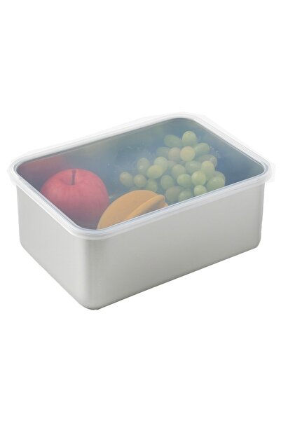 PUFO Stainless steel gastronorm tray with lid for food storage, ideal for catering, restaurant, fast food