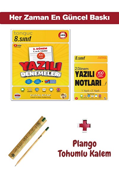 Tonguç Yayınları 8. Sınıf Yazılı Notları ve Denemeleri 2. DÖNEM + Tohumlu Kur...