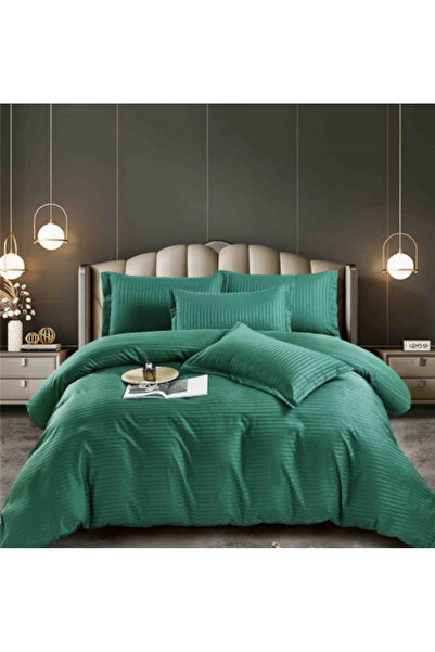 JoCox Double bed linen 100% Damask PREMIUM, 6 Pieces, with elastic - Blue