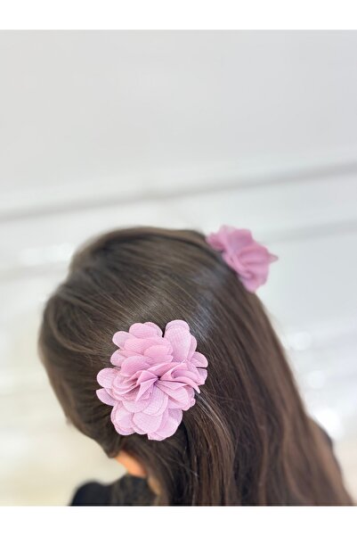 SHClothing accessories Girl's Floral Clip Buckle - Purple