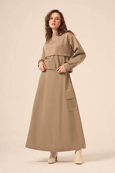 FTZ WOMEN بدلة سكوبا سباندكس للسيدات باللون البيج 31262