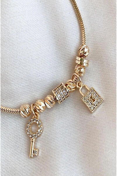 andrarose Bratara placata cu aur - Inoxidabila