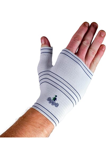 OPPO 2084 Elastic Left Palm Brace, Large, Beige, 1
