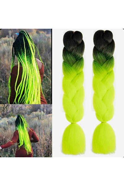 AndraRose Styles Colored Ponytail Extensions - Neon Green
