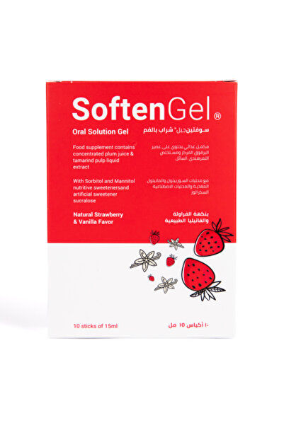 SOFTEN Gel Oral Solution – Food Supplement – 15 ml (10 Sticks)