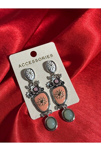 Mihristore Retro Vintage Earrings Colorful Earrings