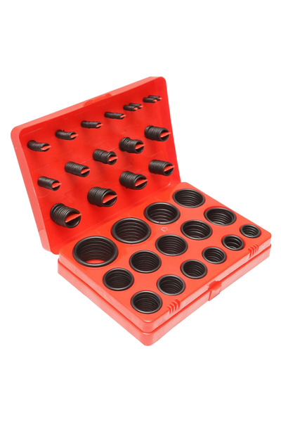 OEM Set O-ring 382 buc, din cauciuc , stas metric, cutie rosie, pentru utilaje agricole