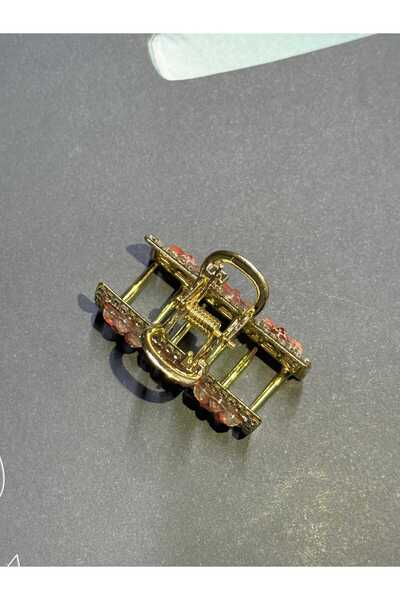 JHTshop Rectangular Hair Clip with Three Flower Details; Stylish, Elegant, and Suitable for All Styles. Ideal for Special Use