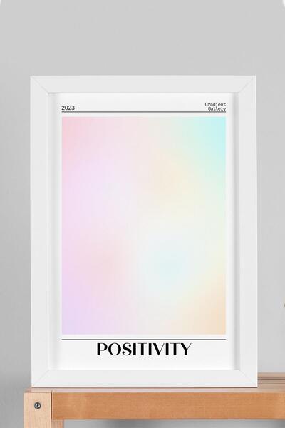 Saturn Pictură înrămată cu Aura de Pozitivitate Aura Energie Culori Gradient Gallery