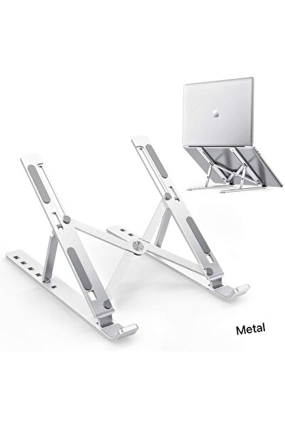 Generic SteelArc™ Modern Metal Laptop Stand – Minimalist Ergonomic Design with Precision Airflow