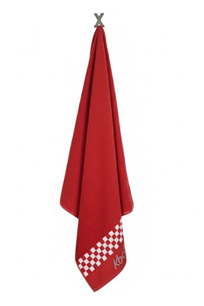 Truva Grup Christmas Towel Set "Red Cozy Holidays" – 100% Cotton, Ultra Premium 680 g/sqm, 70x140 cm