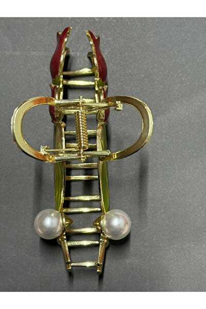 JHTshop Large Size Double Tulip Metal Latch Buckle - Dark Pink