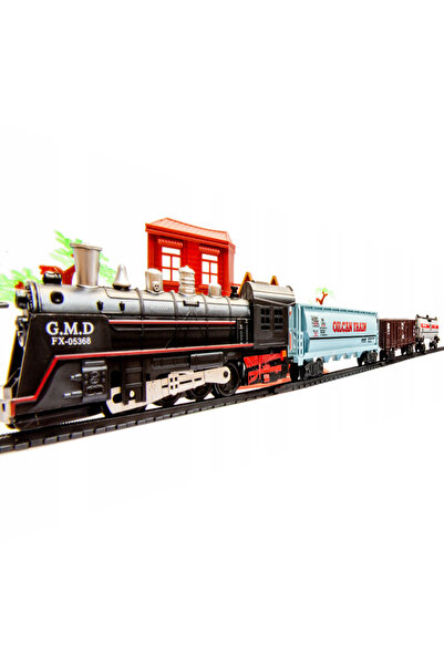 bebeLOGIC Ηλεκτρικό παιχνίδι τρενάκι με ατμομηχανή και 3 βαγόνια, ήχους και φ...