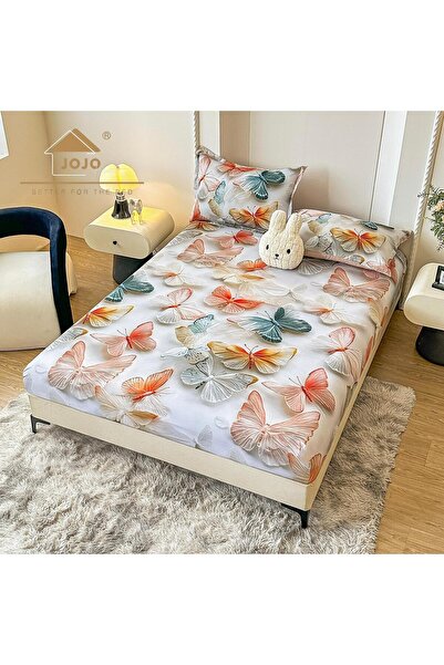 JOJO HOME 5D print bed cover set, 160x200cm, 3 pieces, Small butterflies